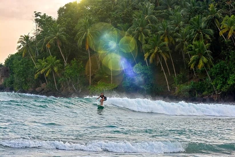 Surfing in Sri Lanka