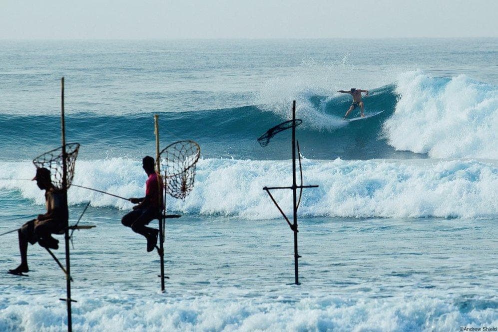 Surfing in Sri Lanka